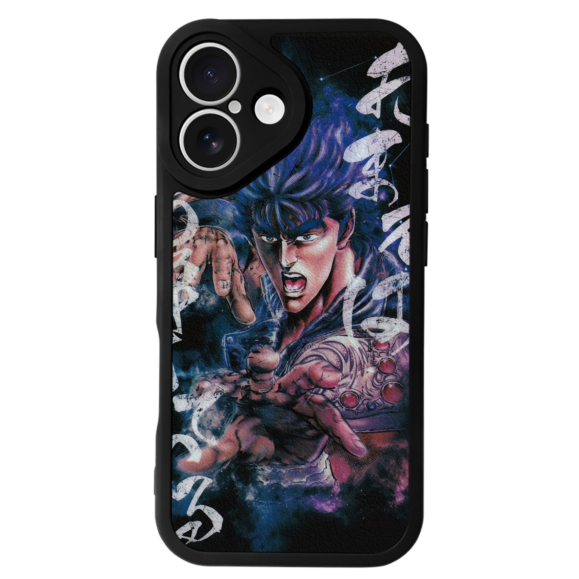 （画像用） 北斗の拳 Fist of the North Star 【iPhone 16シリーズ対応】シリコンスマホケース（レザー調） 材質：シリコン